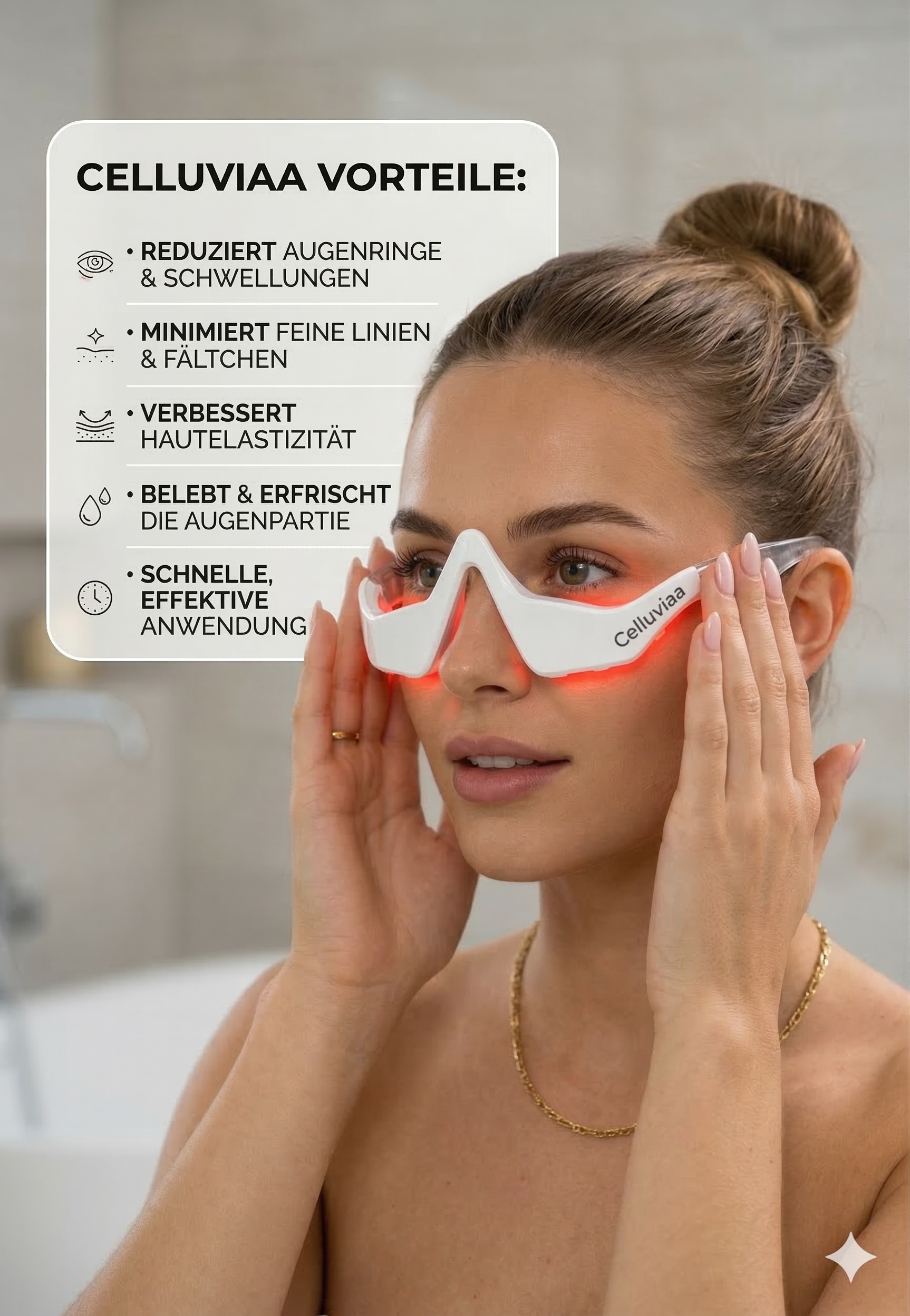 Celluvia - Redlight™ Augenfaltentherapie